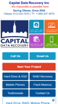 Mobile Screenshot of capitaldatarecovery.com